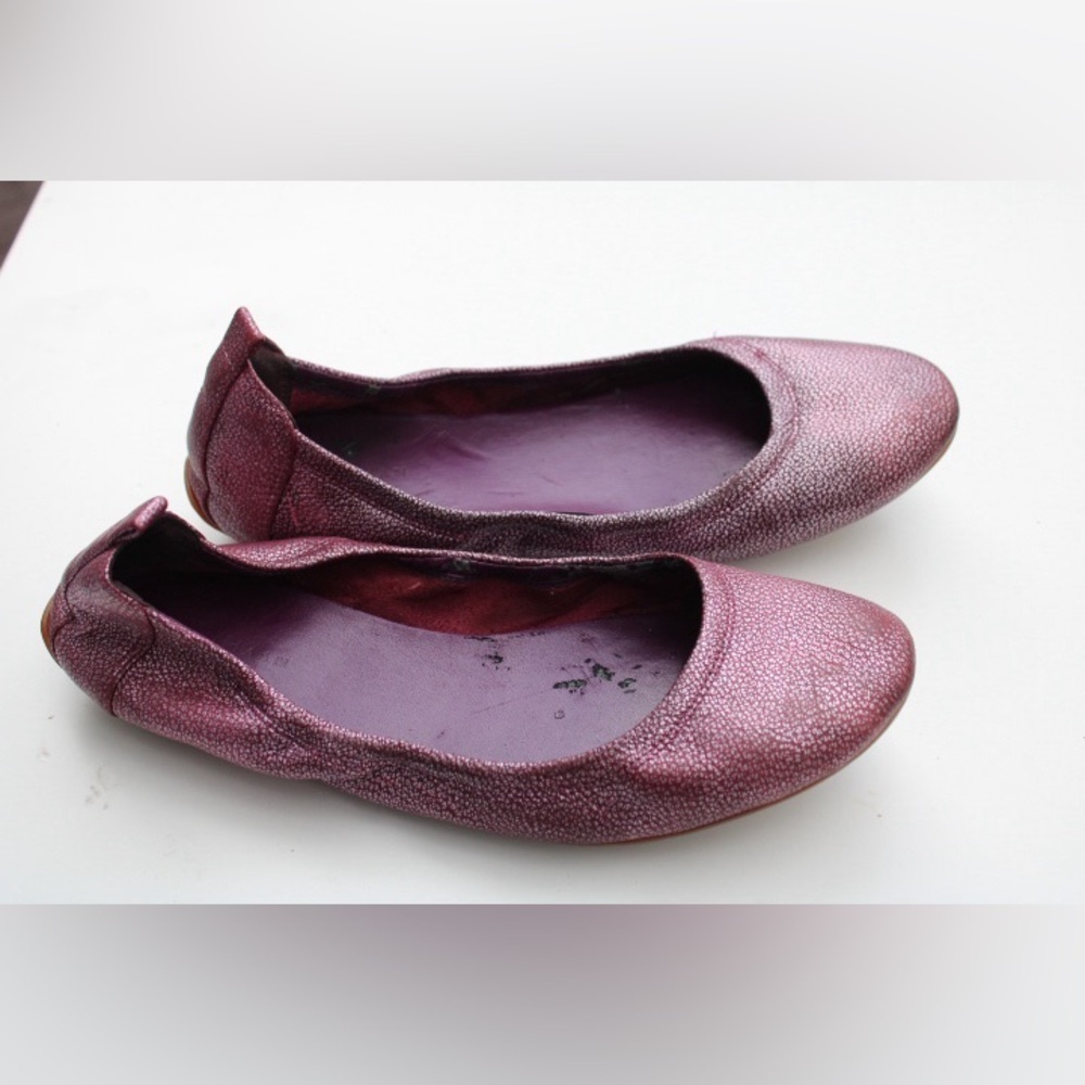 Cole Haan Air Jenni metallic purple ballet flats